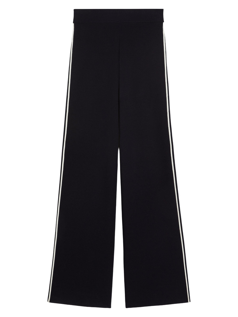 Women's Stretch Viscose Trousers - Navy 1