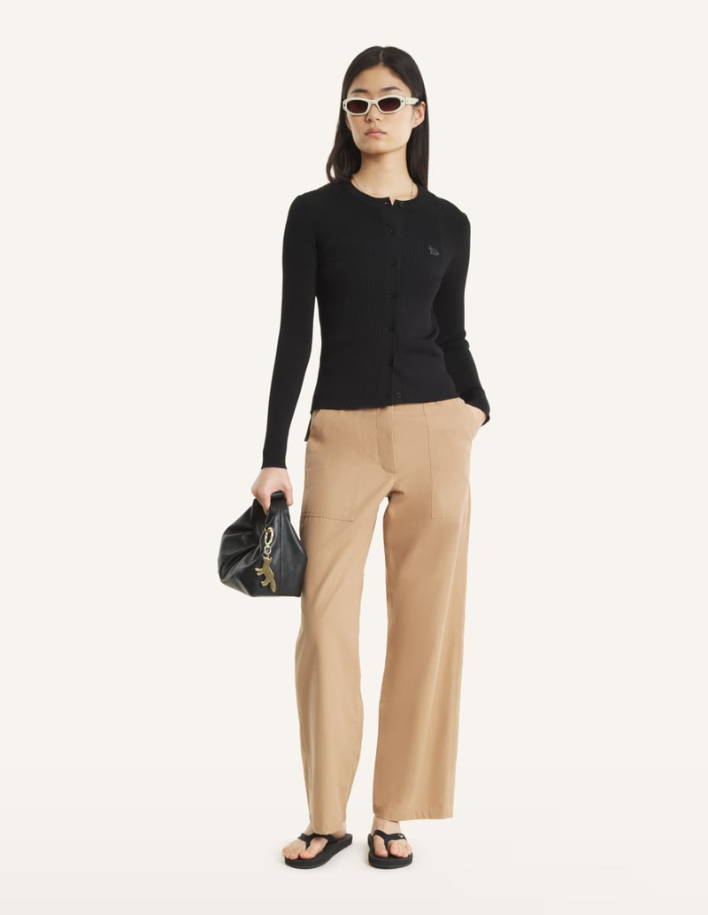 Maison Kitsuné BABY FOX PLEAT RIB CARDIGAN outlook