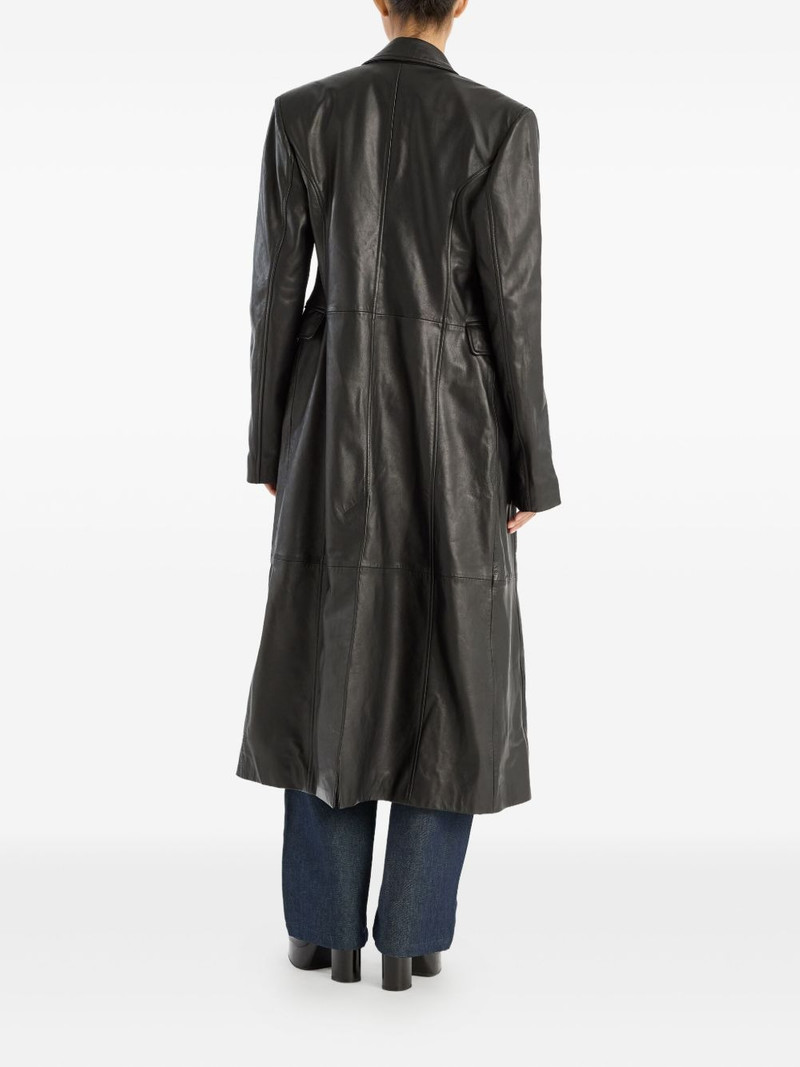 double-breasted leather coat 3