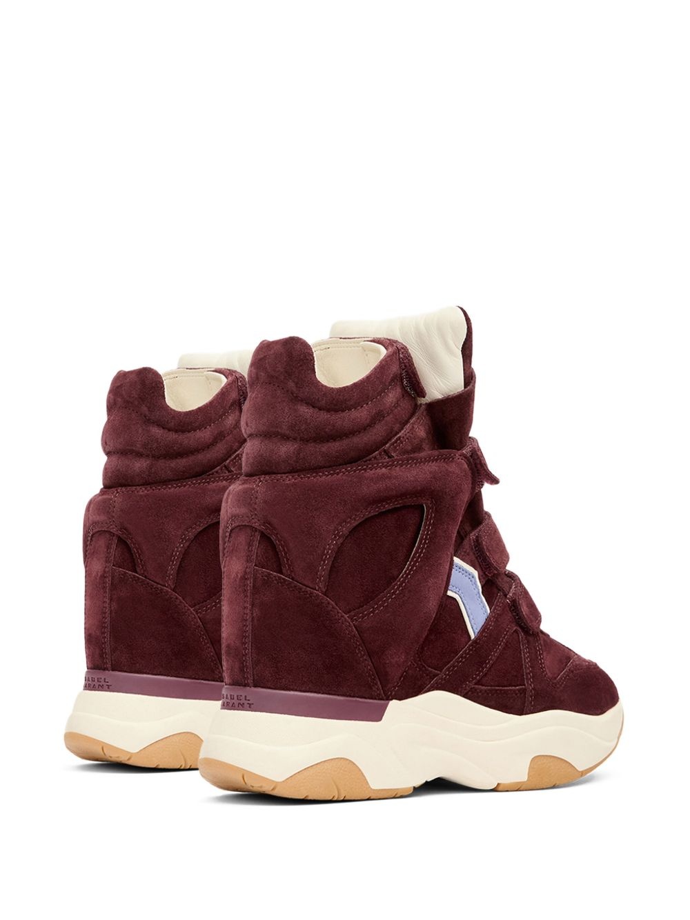 Balskee suede panelled wedge sneakers - 3