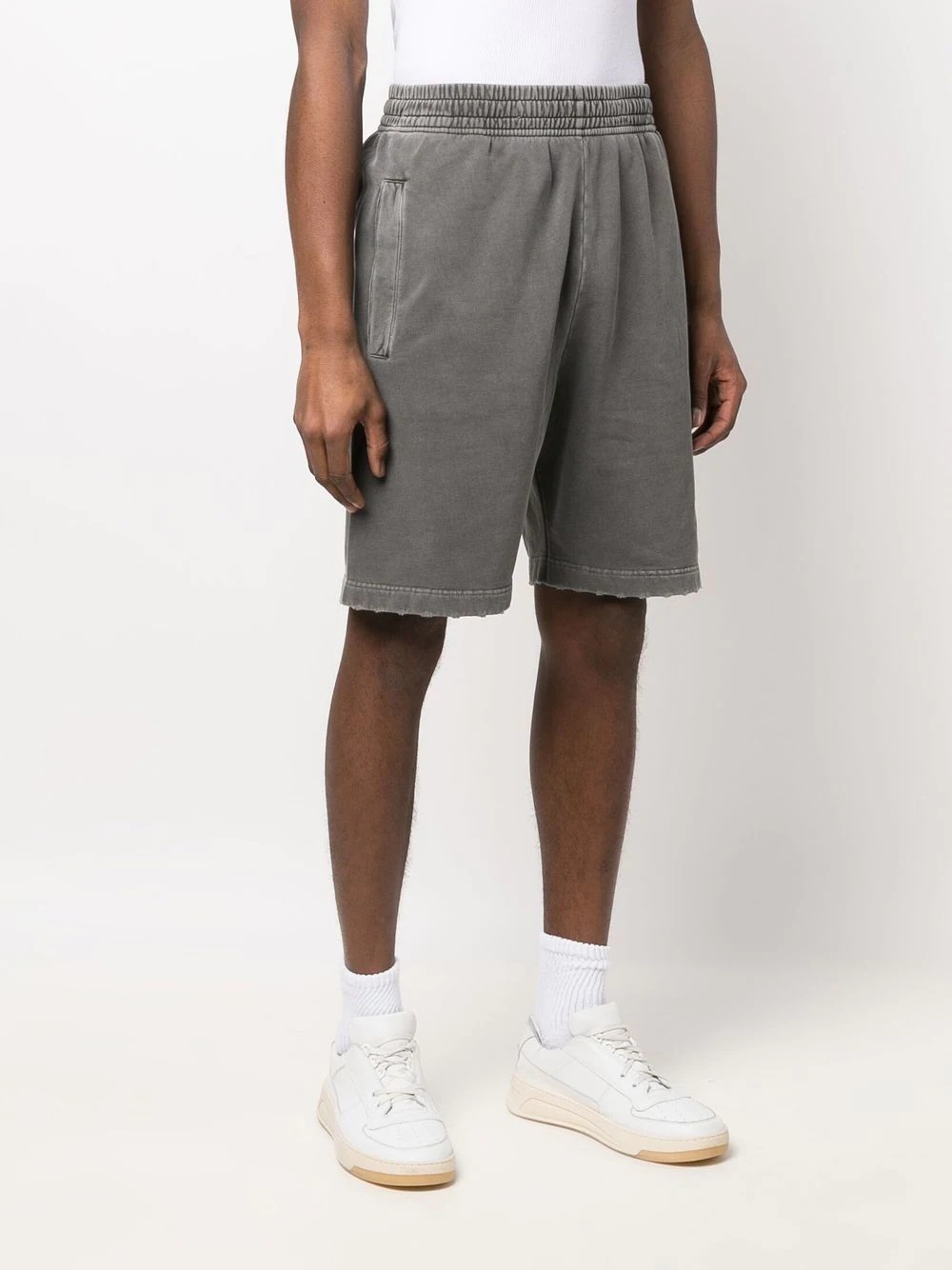 straight-leg organic-cotton shorts - 3