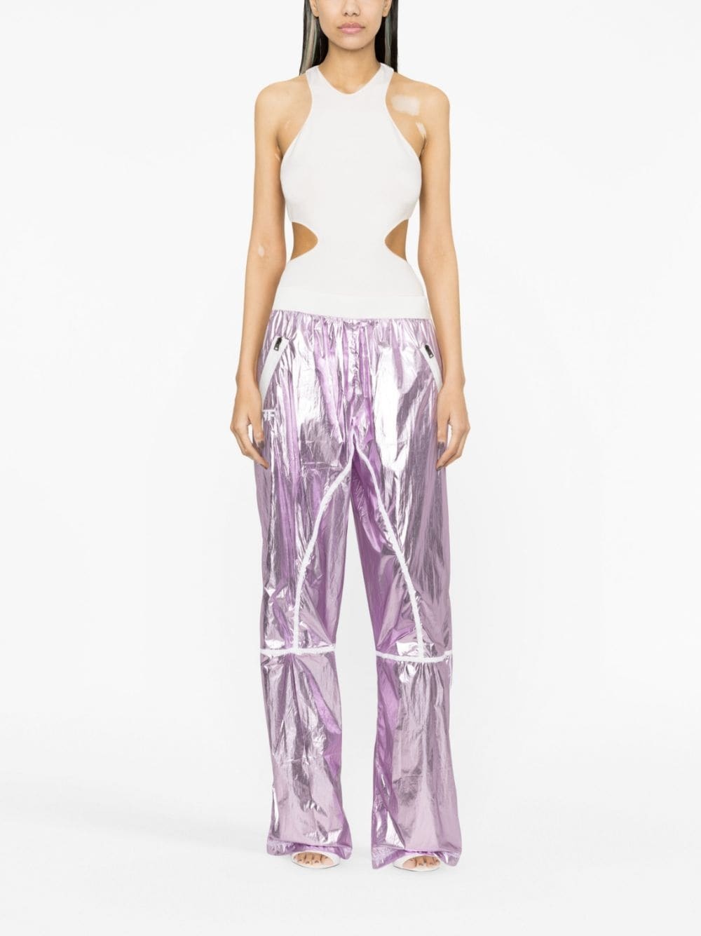 Laminated track pants - 2