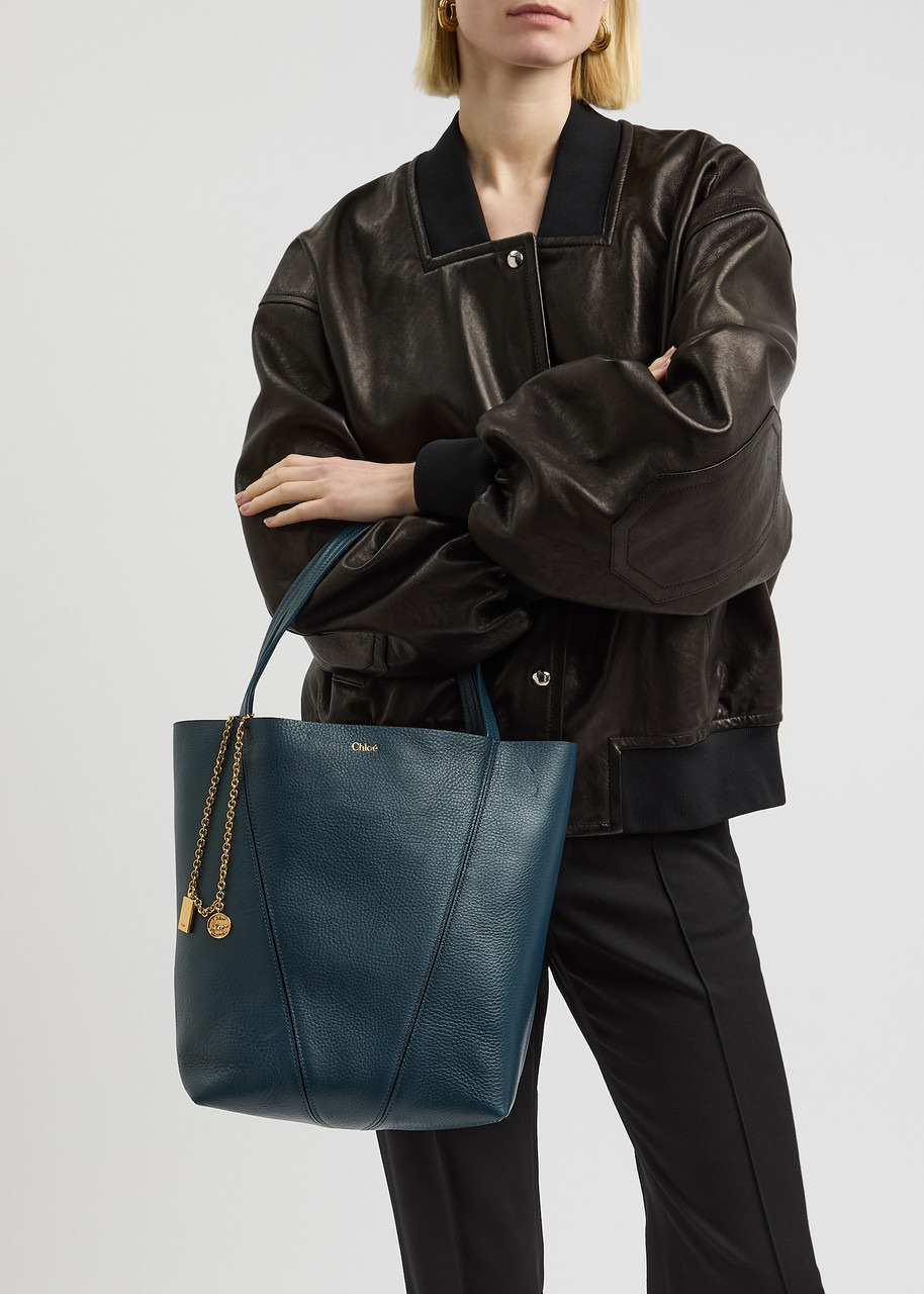 Chloe Spin Medium Grained Leather Tote - 6