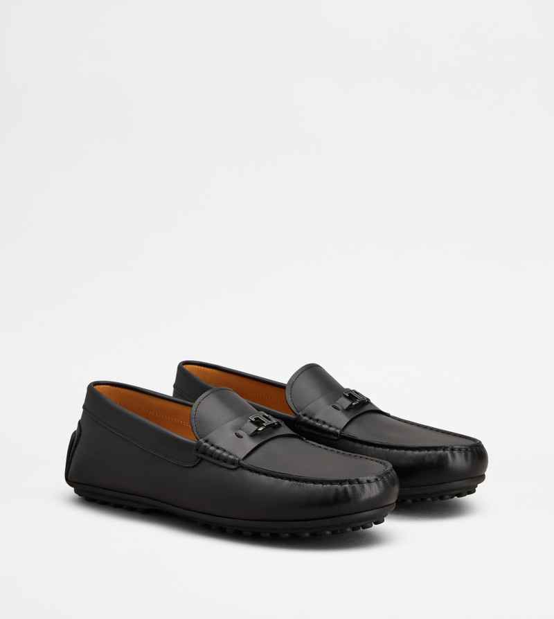 CITY GOMMINO LOAFERS IN LEATHER - BLACK 2