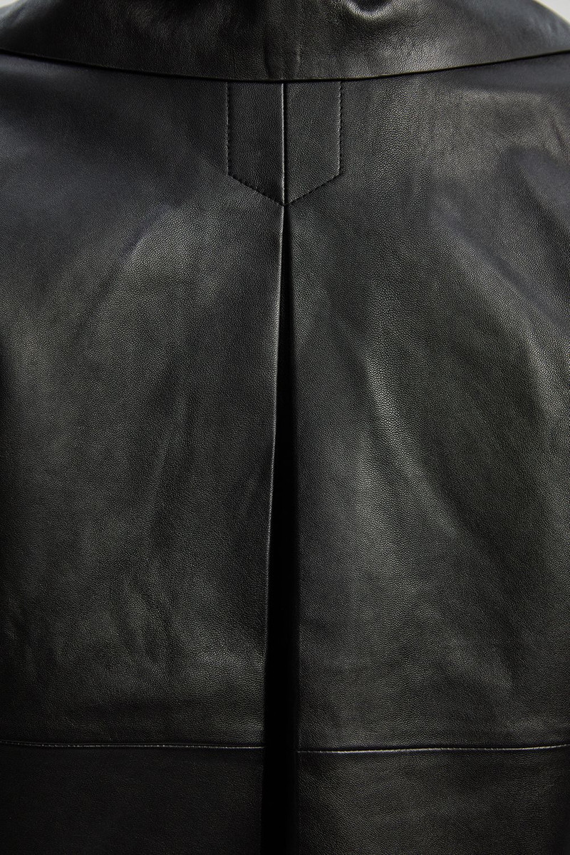 Leather Button Jacket 3