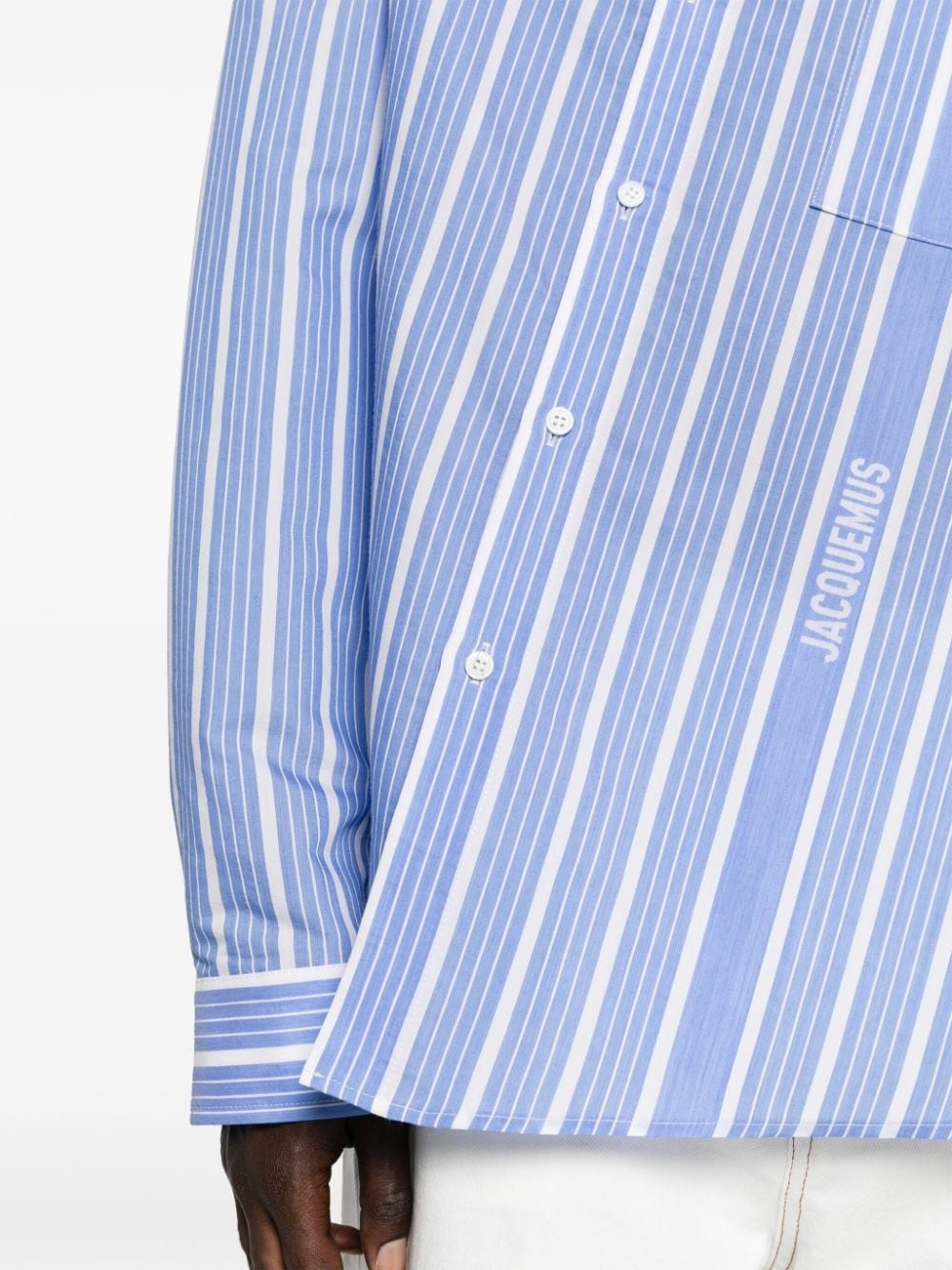 logo-striped shirt - 5