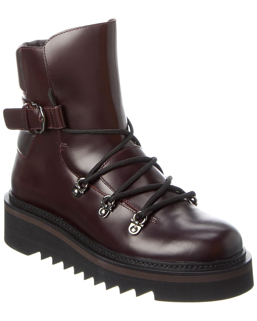 Ferragamo Elimo Leather Bootie - 1