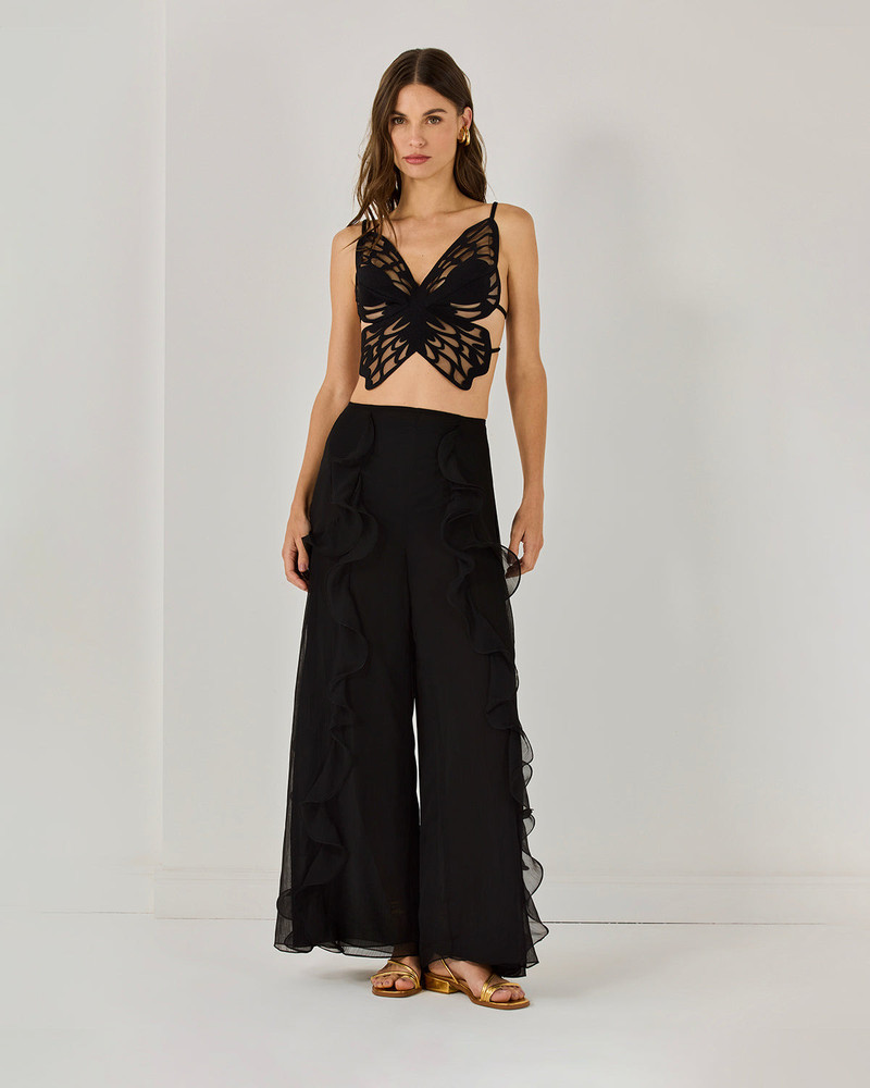 SILK PLISSE PANT (RUNWAY) 1