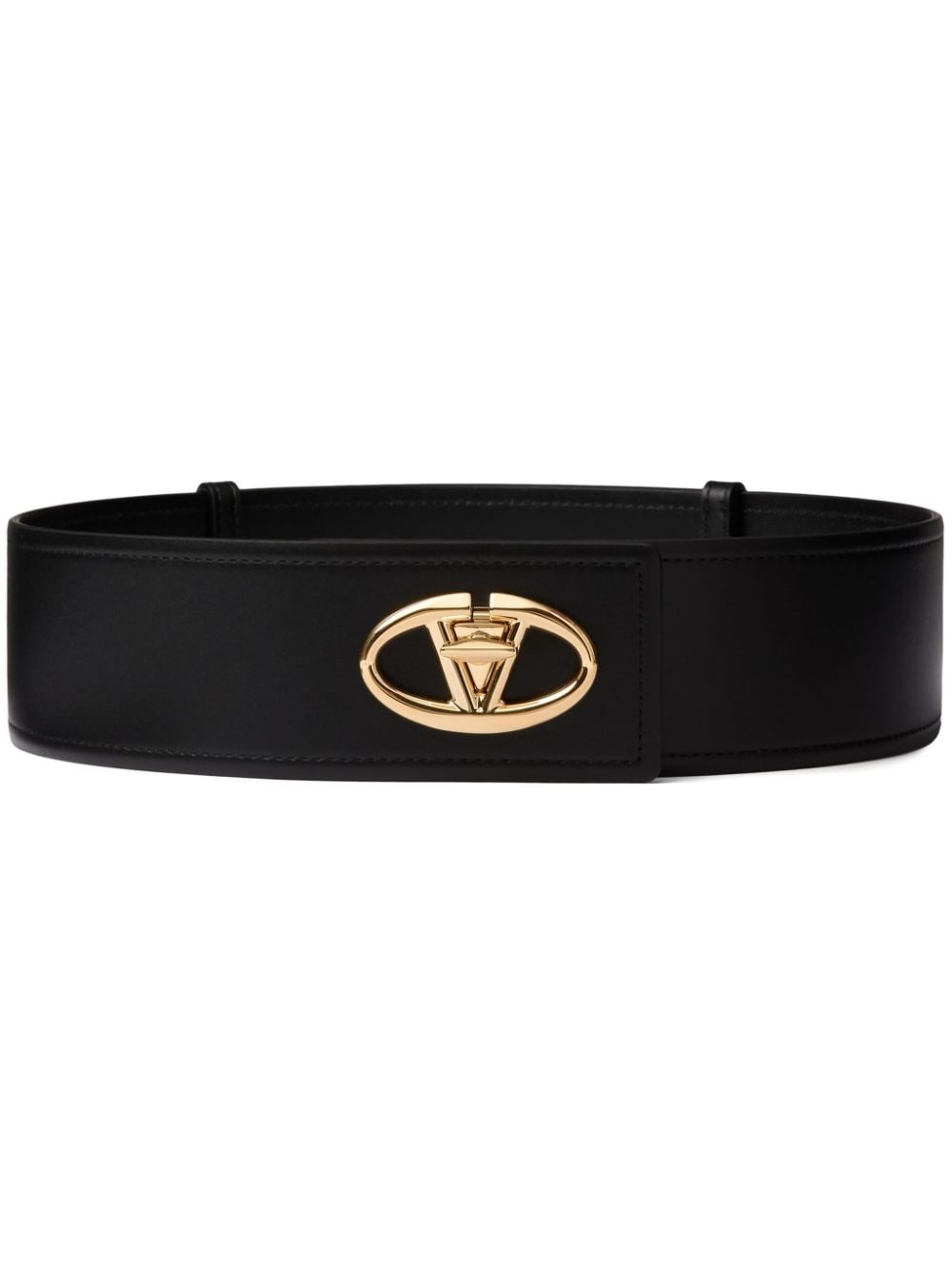 VLogo leather belt - 1