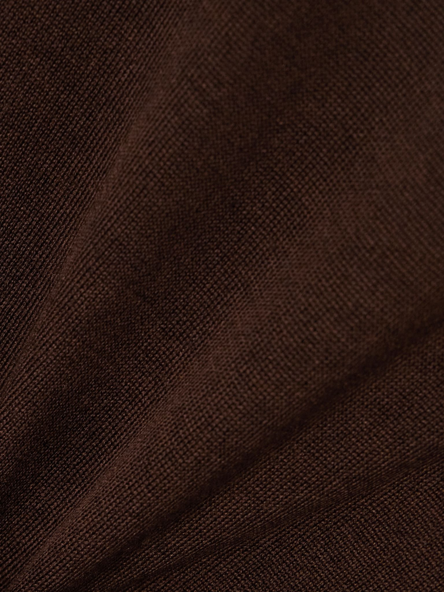 Wool, cashmere and silk-blend turtleneck sweater Dark brown - 5