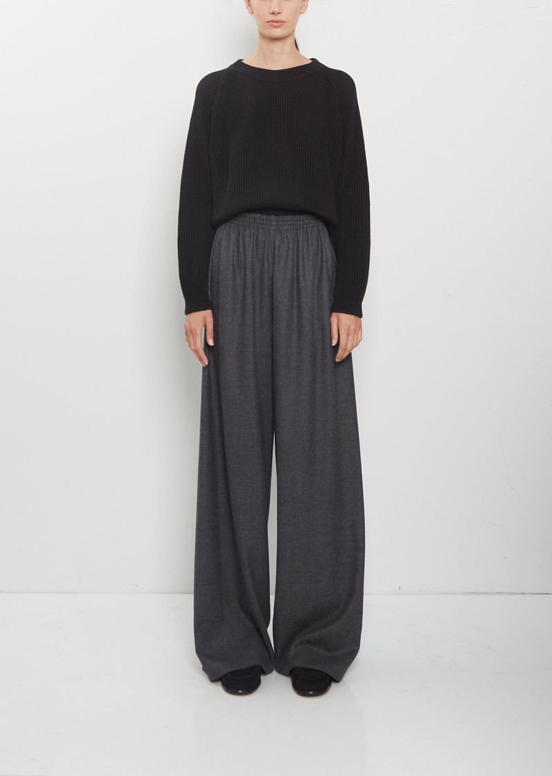 Wool Flannel Pajama Pants — Medium Grey 1
