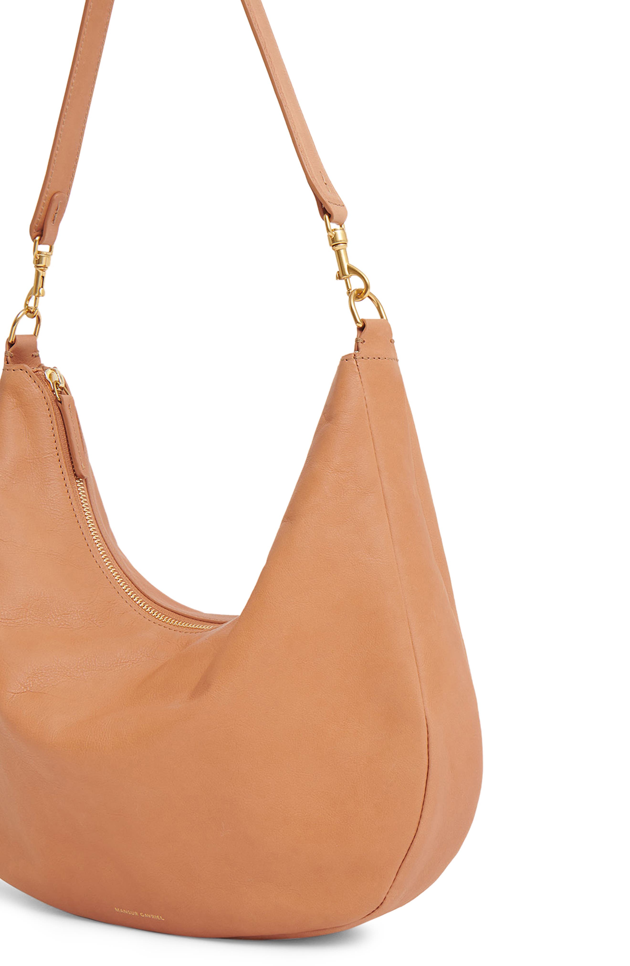 Mansur Gavriel Swing Leather Hobo Bag in Cammello at Nordstrom - 6