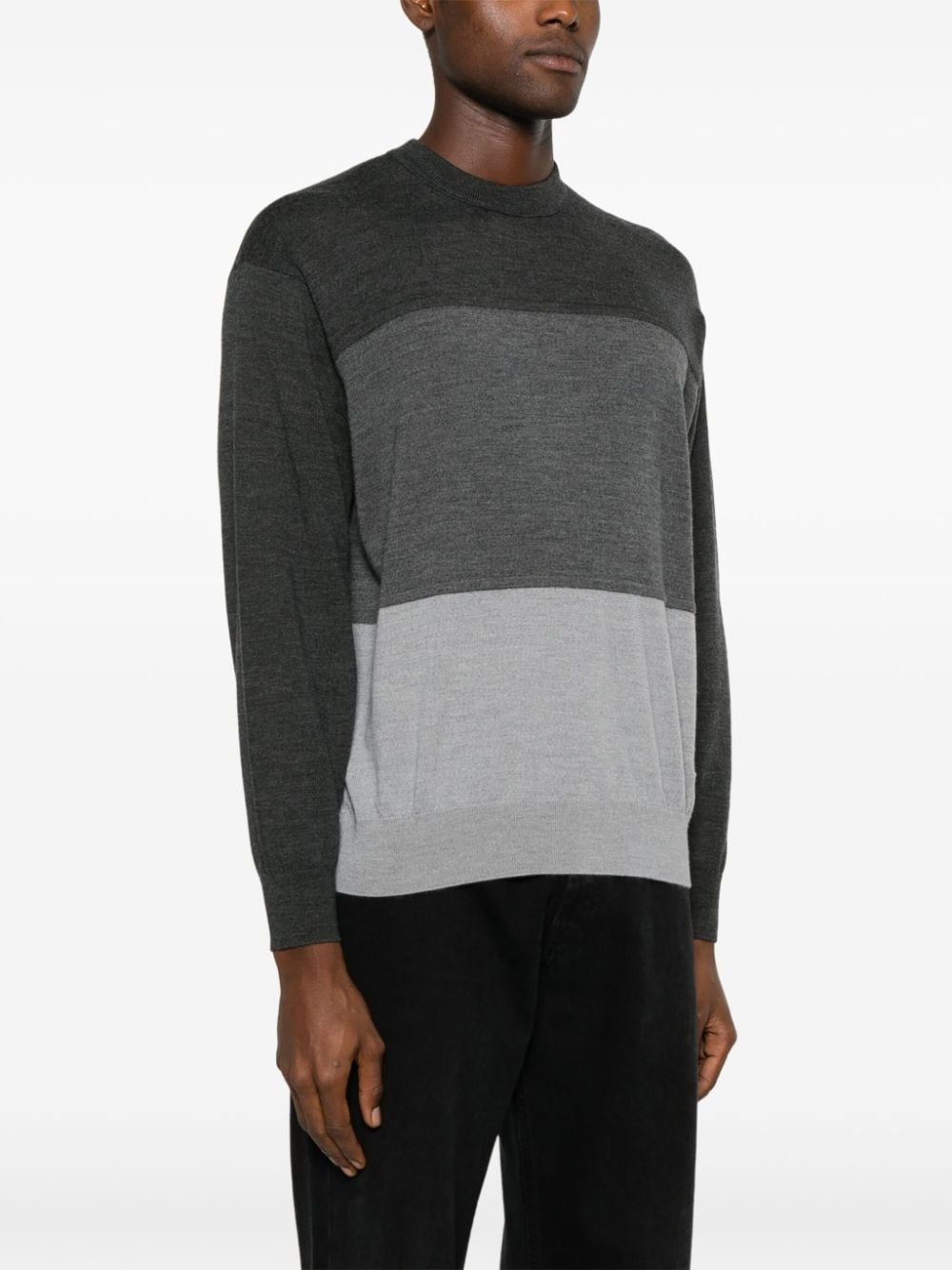 colour-block sweater - 3