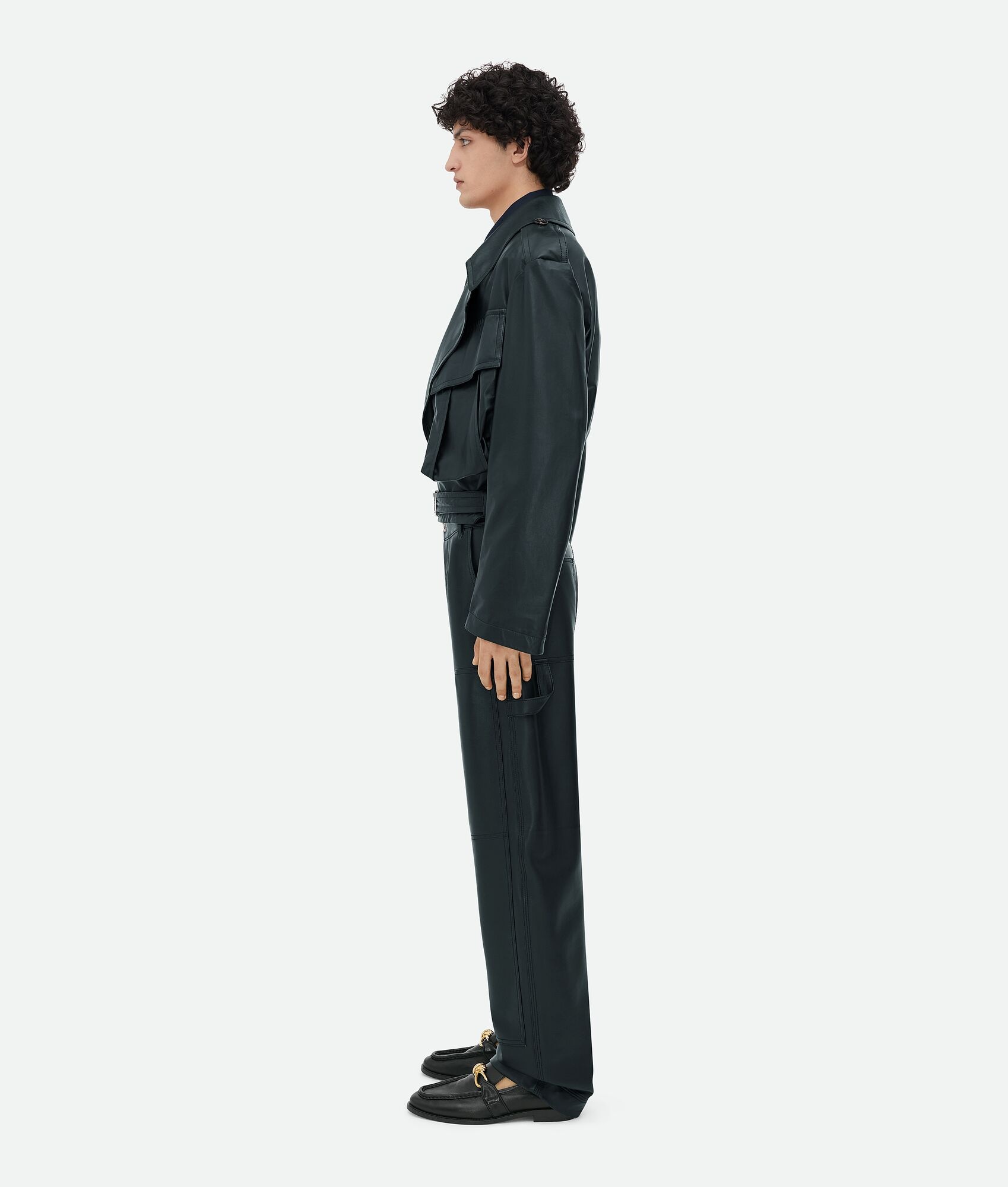 Leather Belted Blouson - 2
