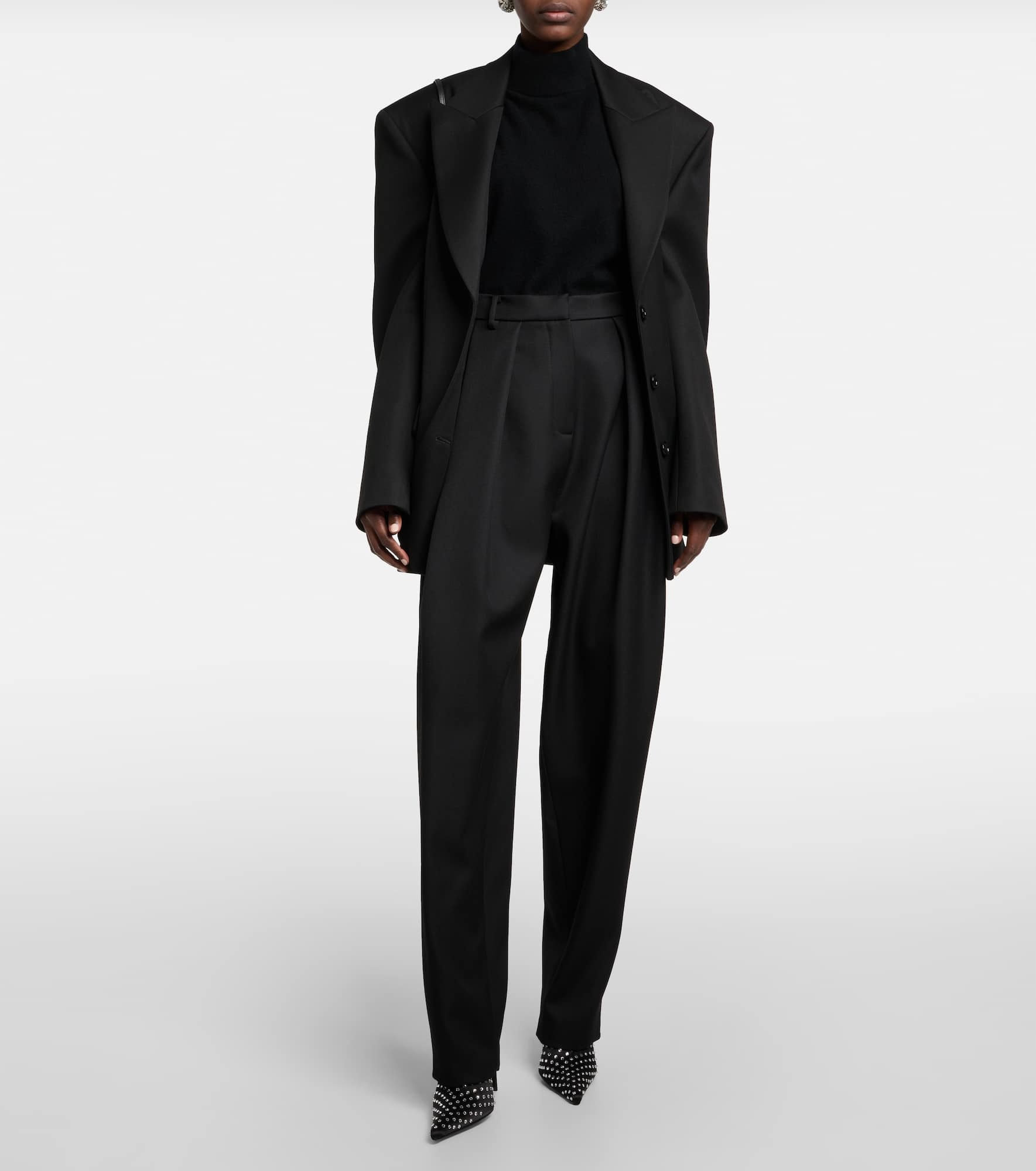 High-rise wool pants - 2