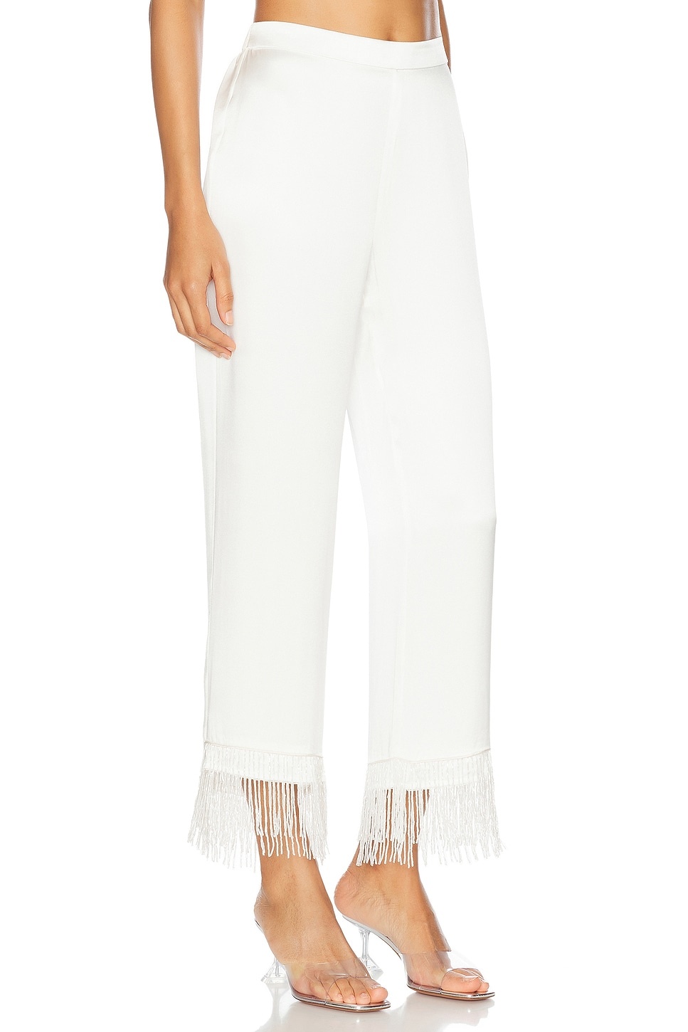X Galia Lahav Beaded Fringe Silk Pant - 2