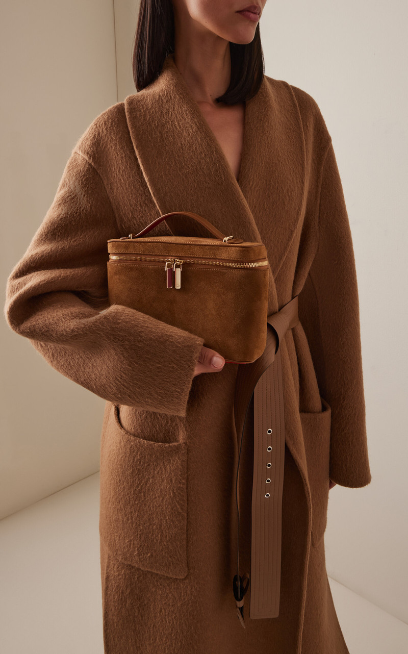 Christian Louboutin Djanis Suede Top Handle Bag brown outlook