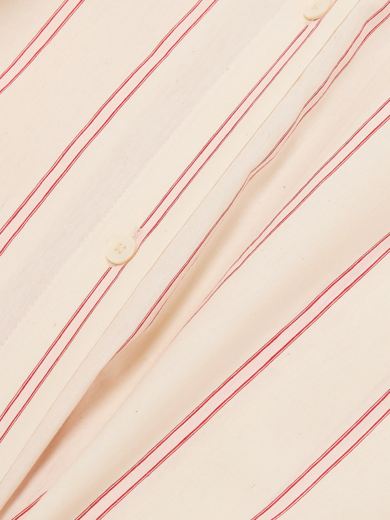 Striped Cotton And Silk-blend Shirt 4