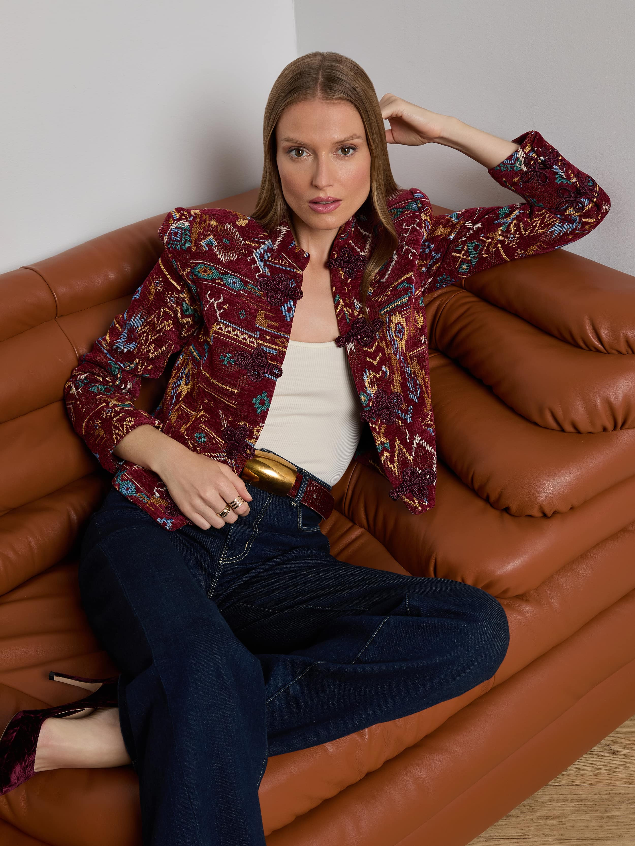 Asha Jacquard Jacket - 6
