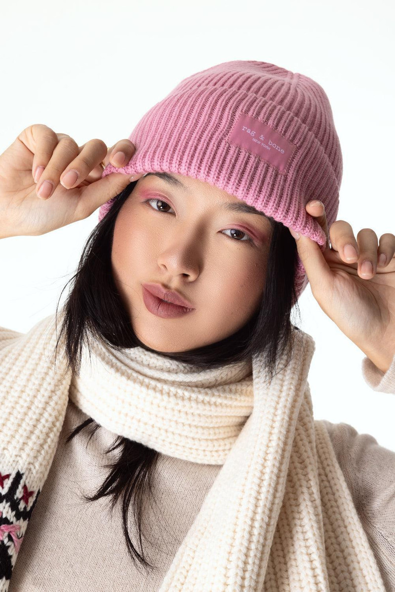 rag & bone Blake Beanie - Blush outlook