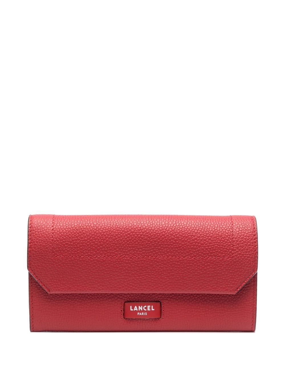 leather slim flap wallet - 1
