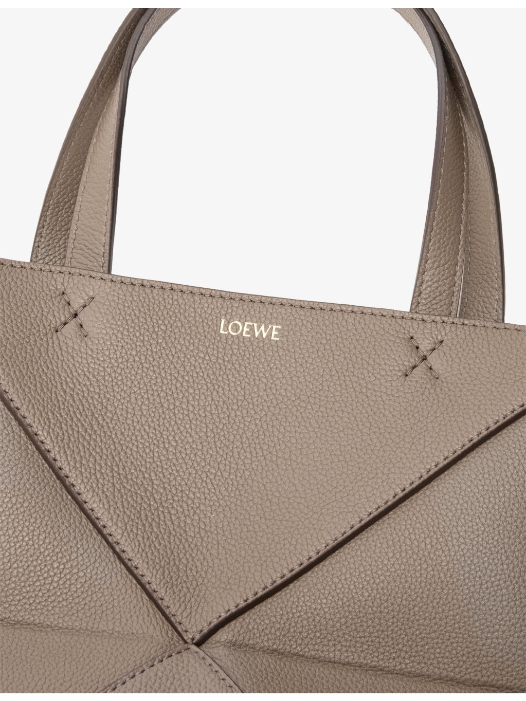Puzzle Fold Mini Leather Tote Bag - 4