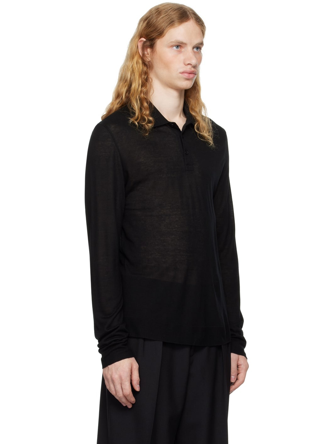Black Jersey Polo - 2