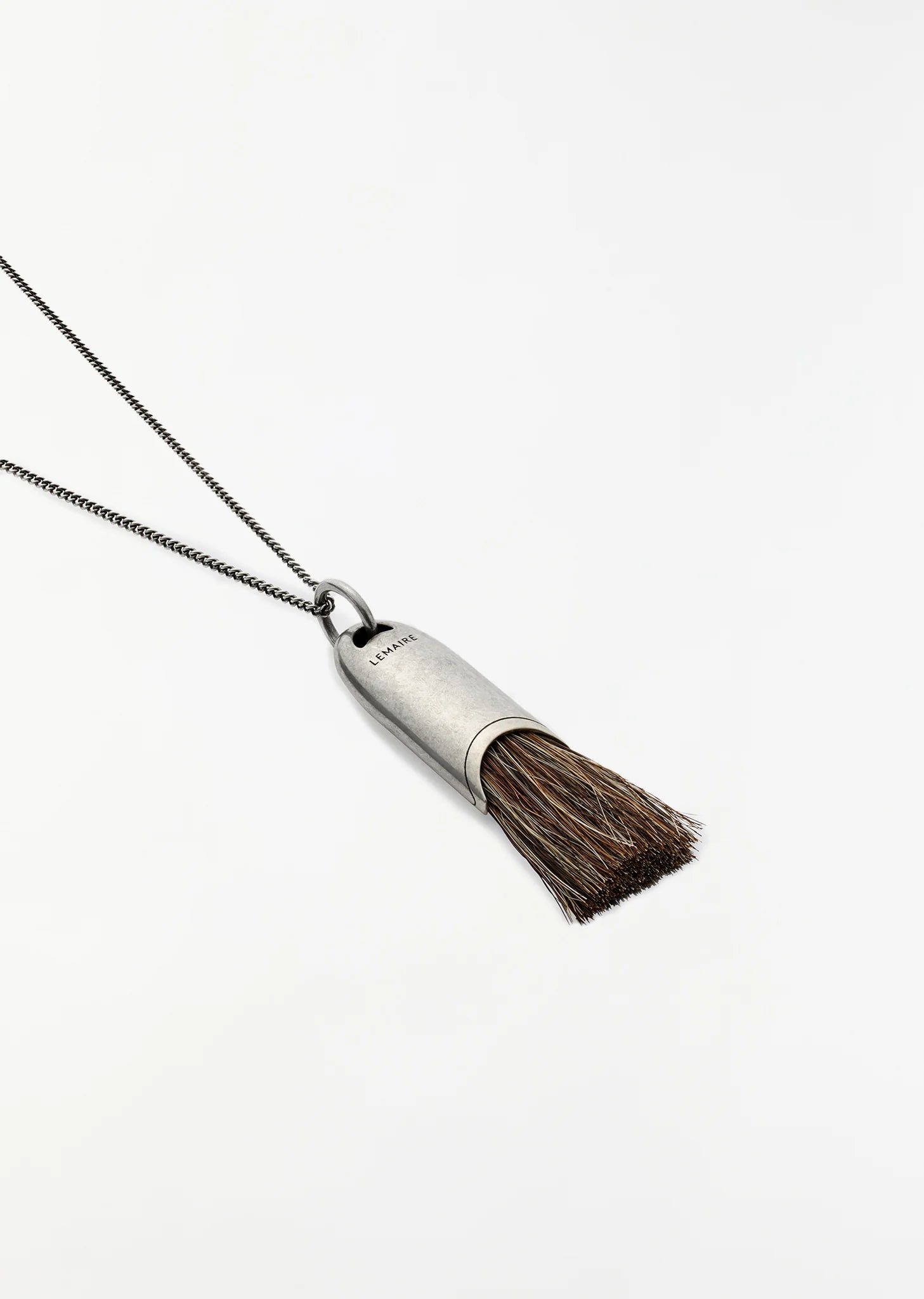 Personal Brush Necklace — Salt and Pepper - 2