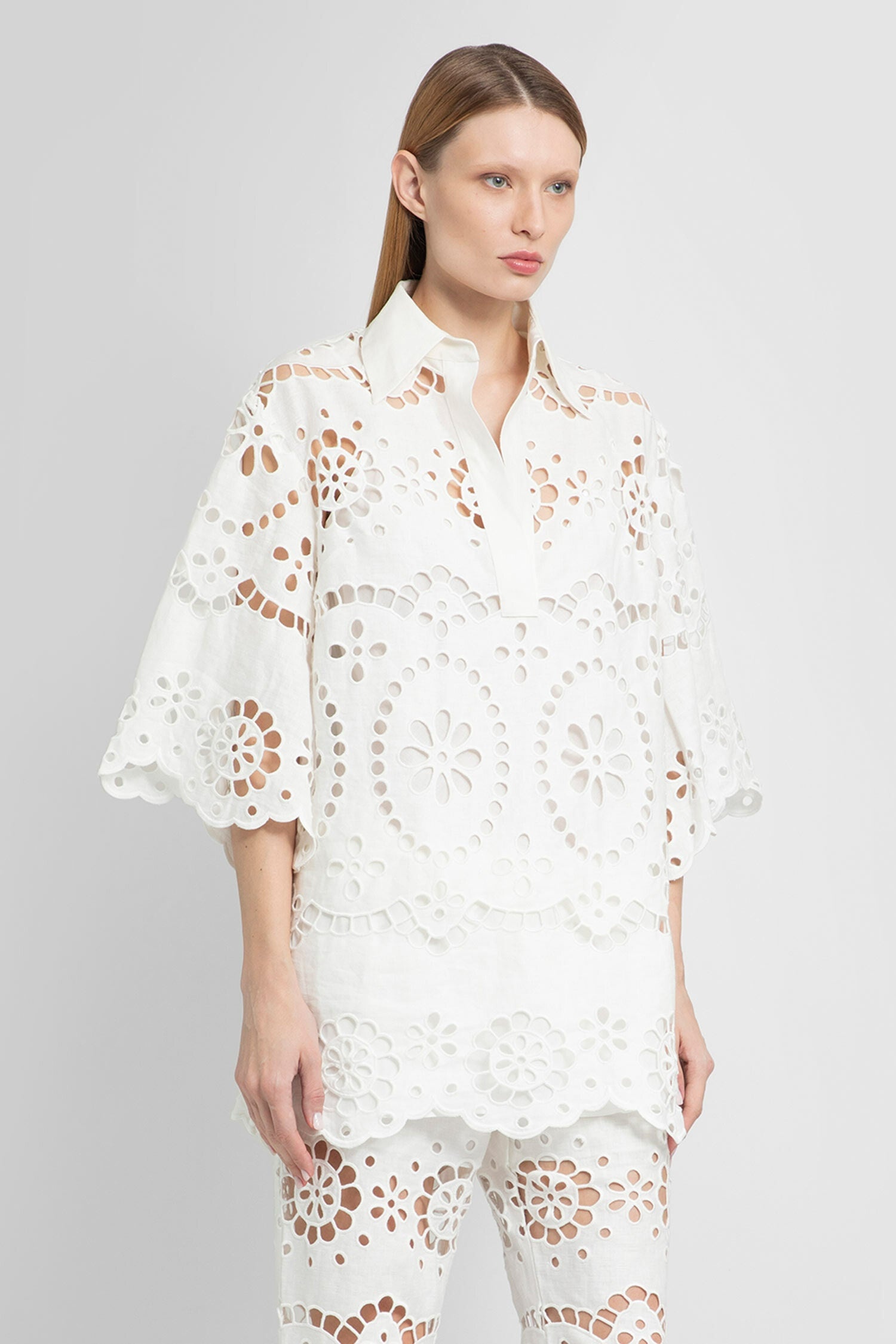 【送料&関税込】Zimmermann Lexi Embroidered Tunic Summer Sets: The Lexi Embroidered Tunic and Flare Pant
