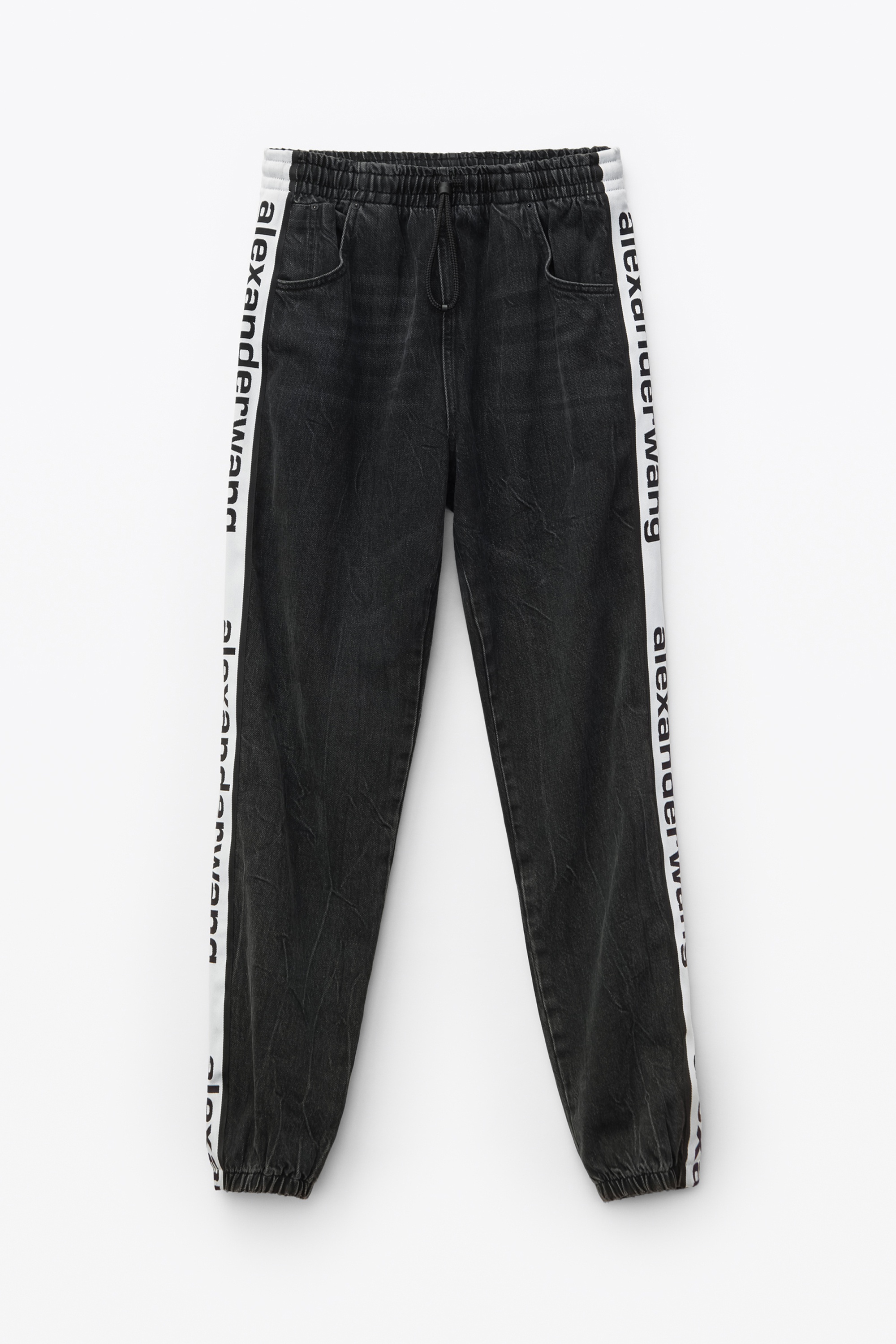 LOGO TAPE JOGGER IN DENIM - 1