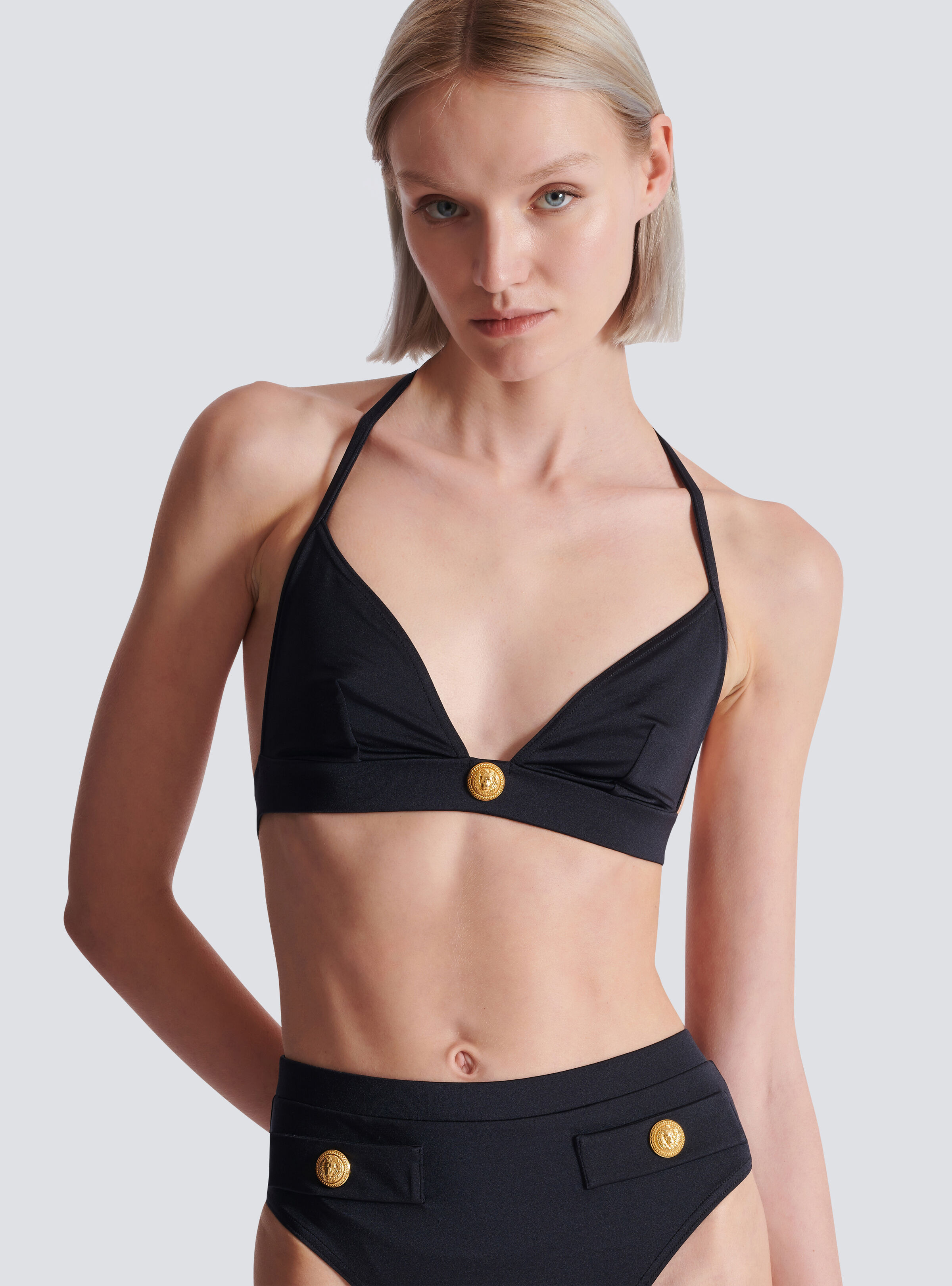 Two-piece swimsuit with buttons - 6