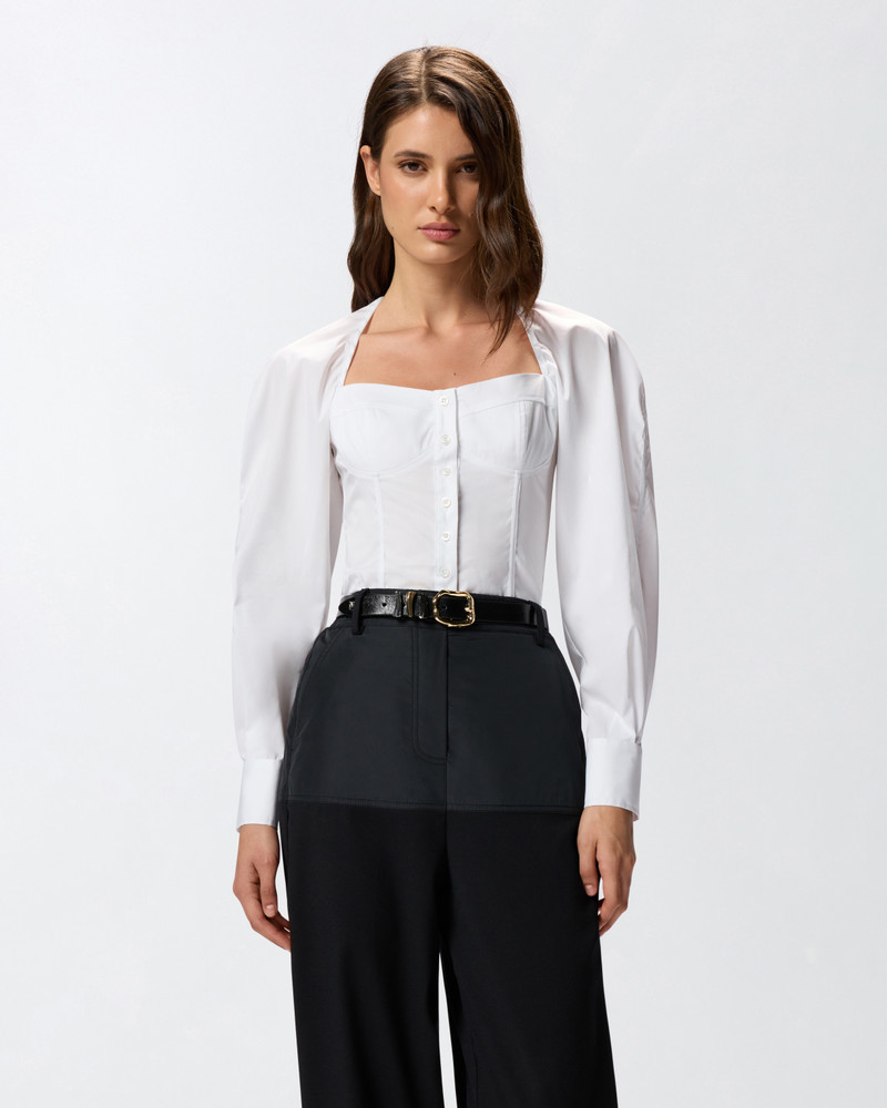 PINKO POPLIN BUSTIER SHIRT outlook