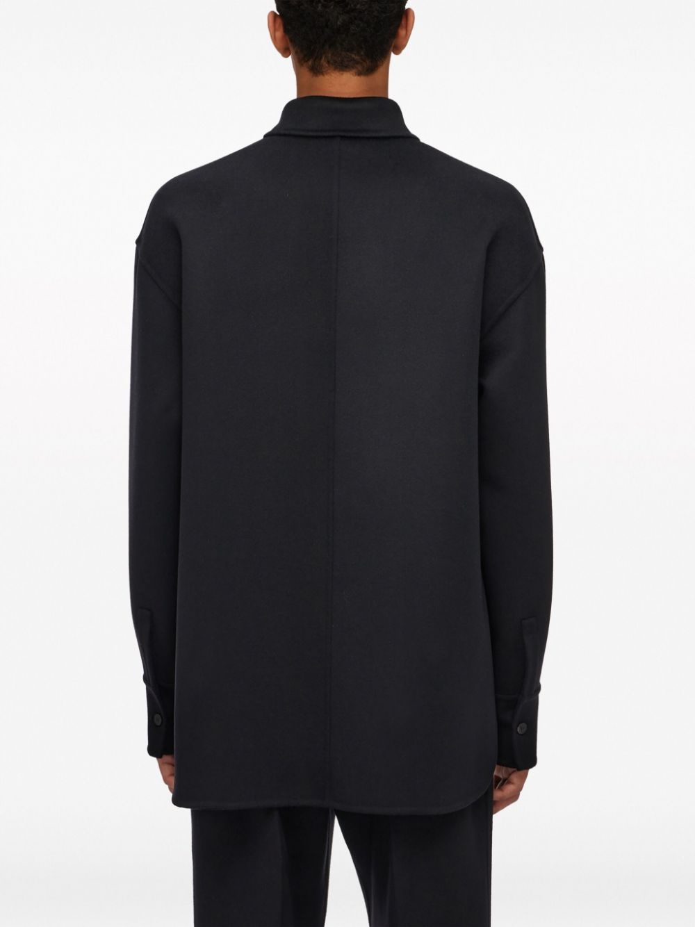 chest-pocket long-sleeve shirt jacket - 4
