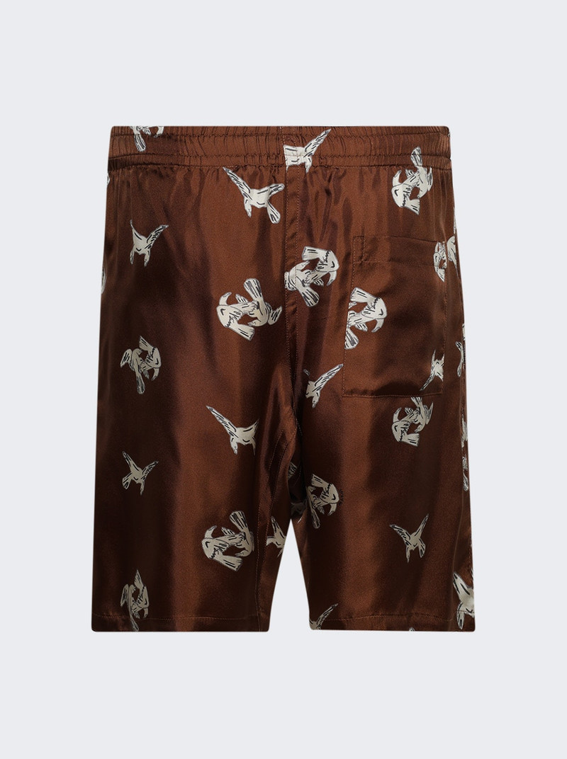 Marni Boxer Style Bermuda Shorts Maroon outlook