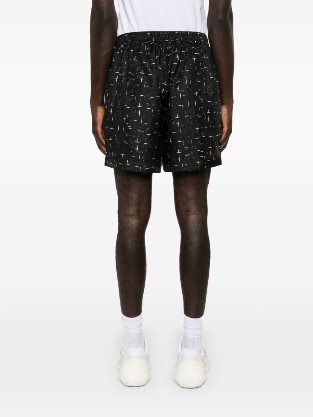 abstract-print deck shorts - 4