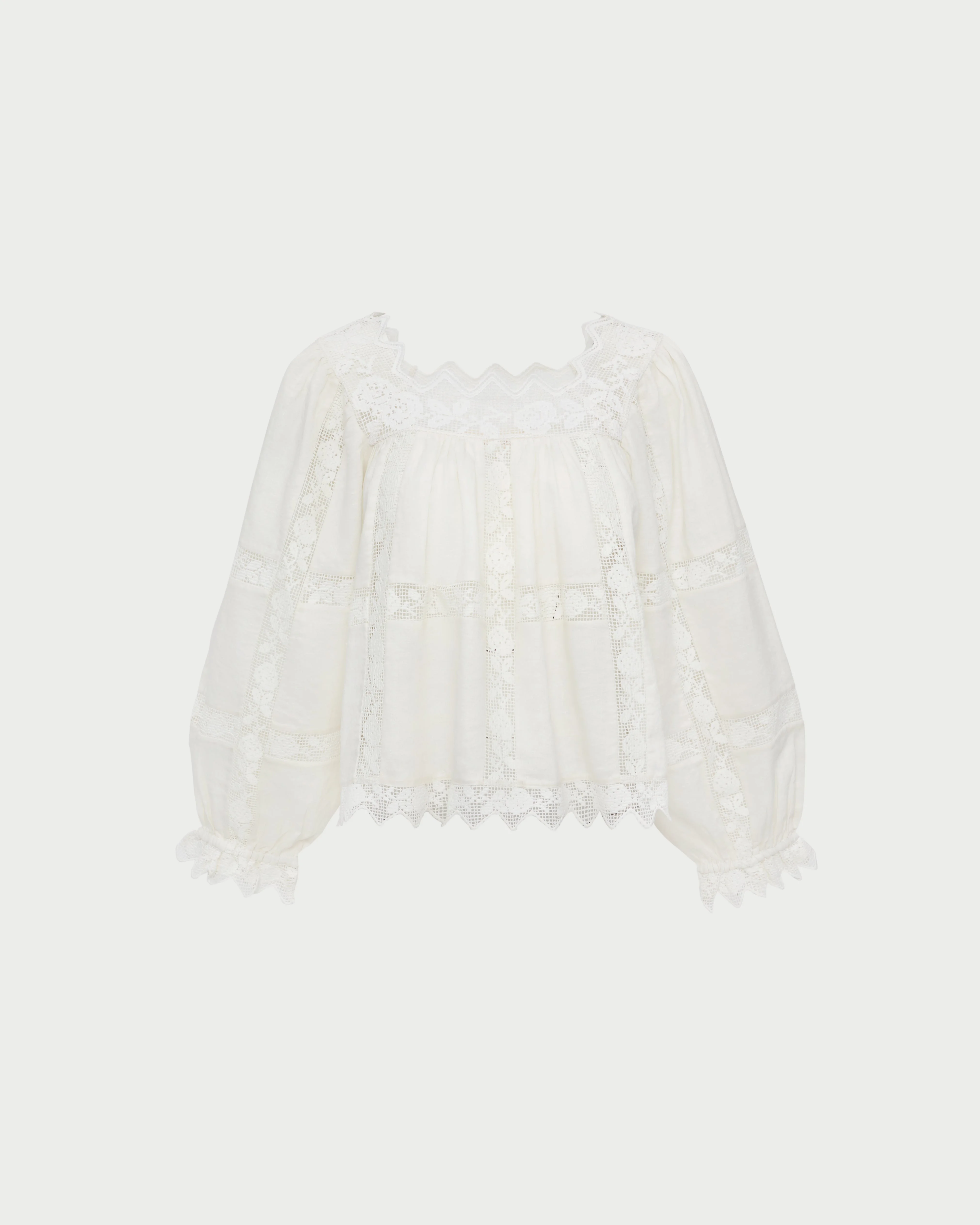 Pauline Embroidered Lace Blouse - 1