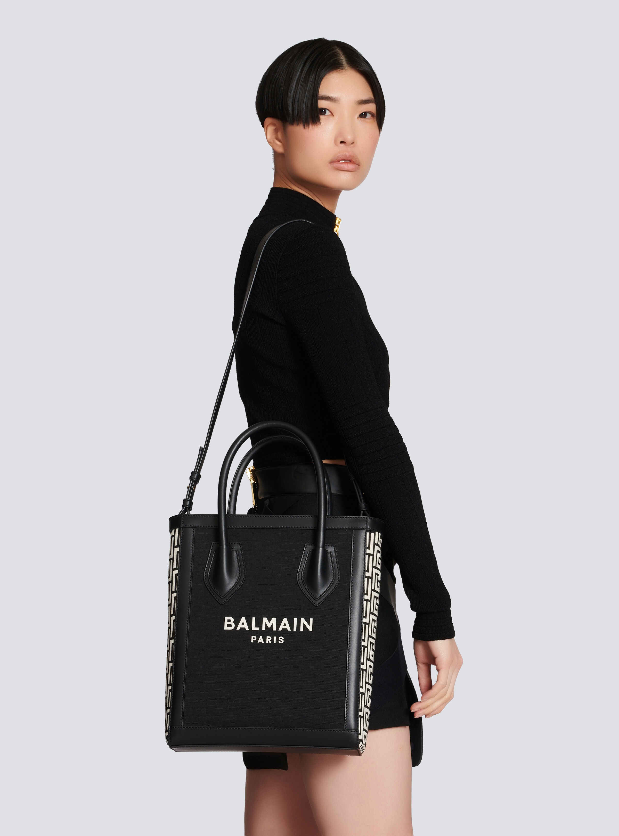 B-Army 26 canvas bag with leather inserts - 8