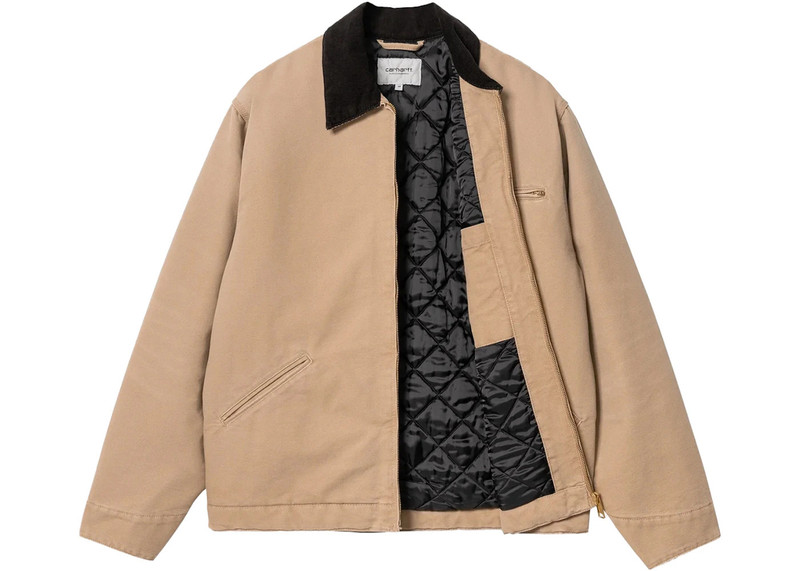 Carhartt Carhartt WIP OG Detroit Aged Canvas Jacket Peanut/Black outlook