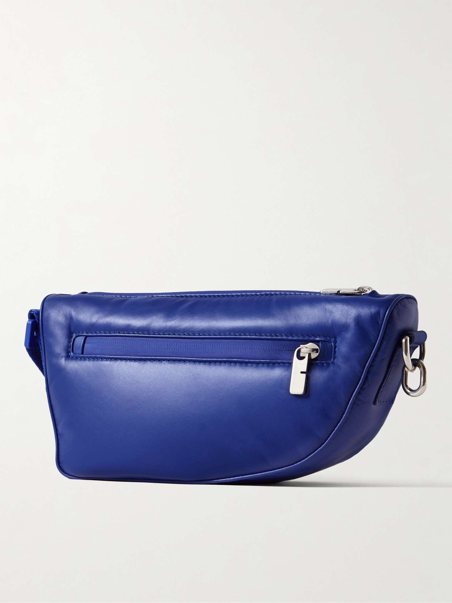 Padded Leather Messenger Bag - 4