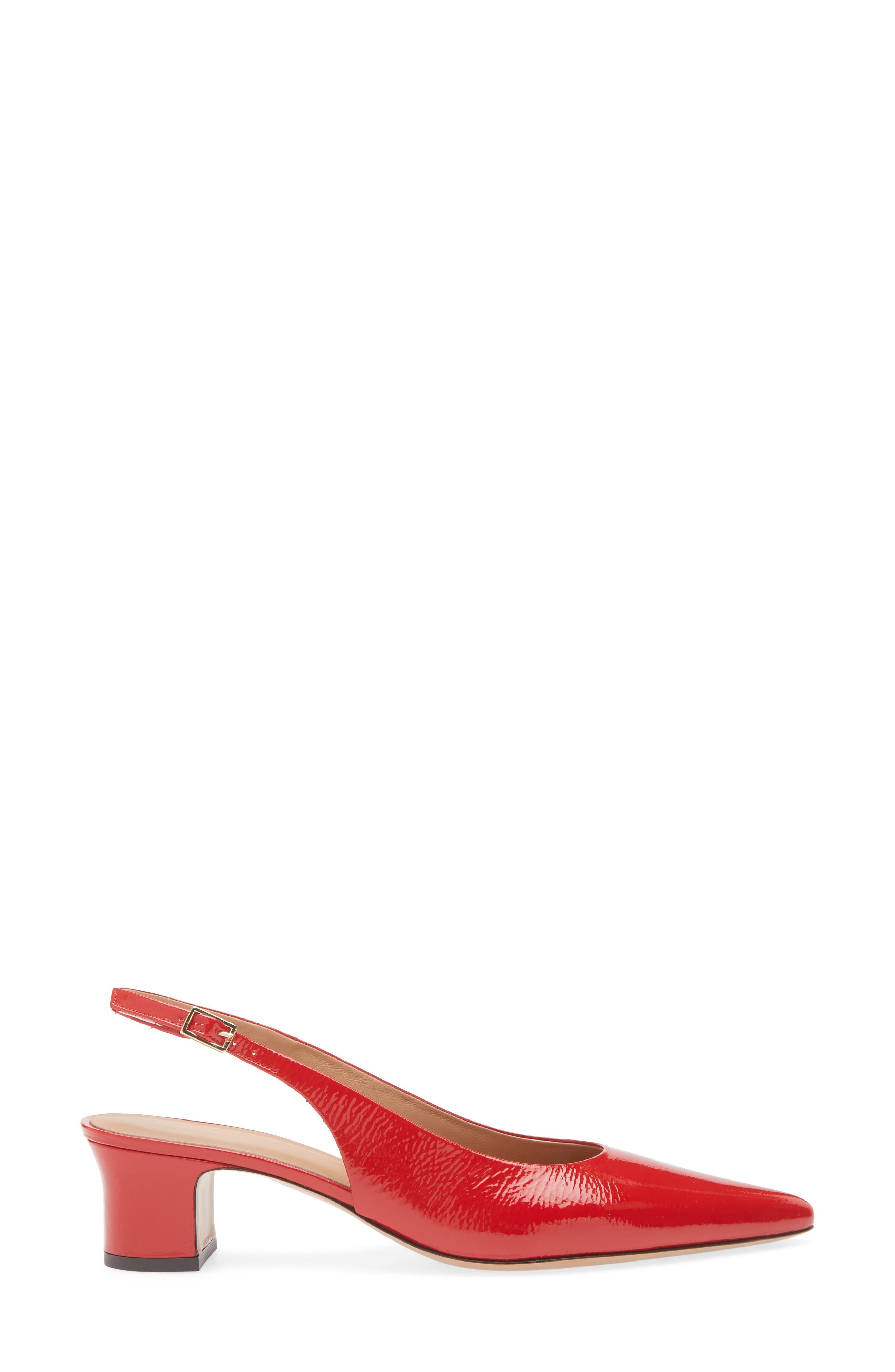 Mansur Gavriel Pointed Toe Slingback Pump in Poppy at Nordstrom - 3