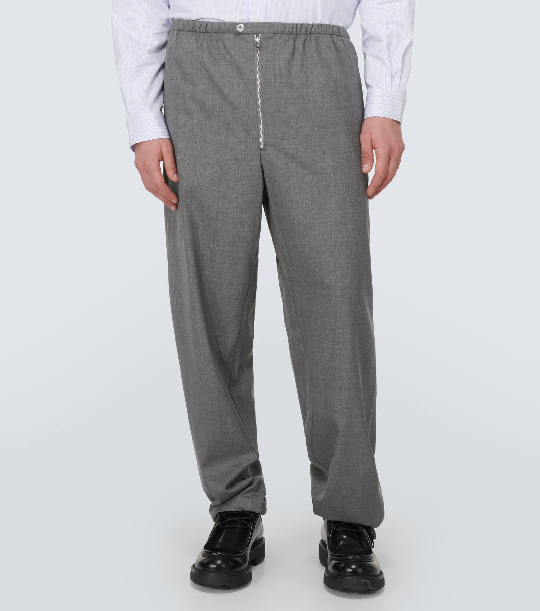 Virgin wool straight pants - 3