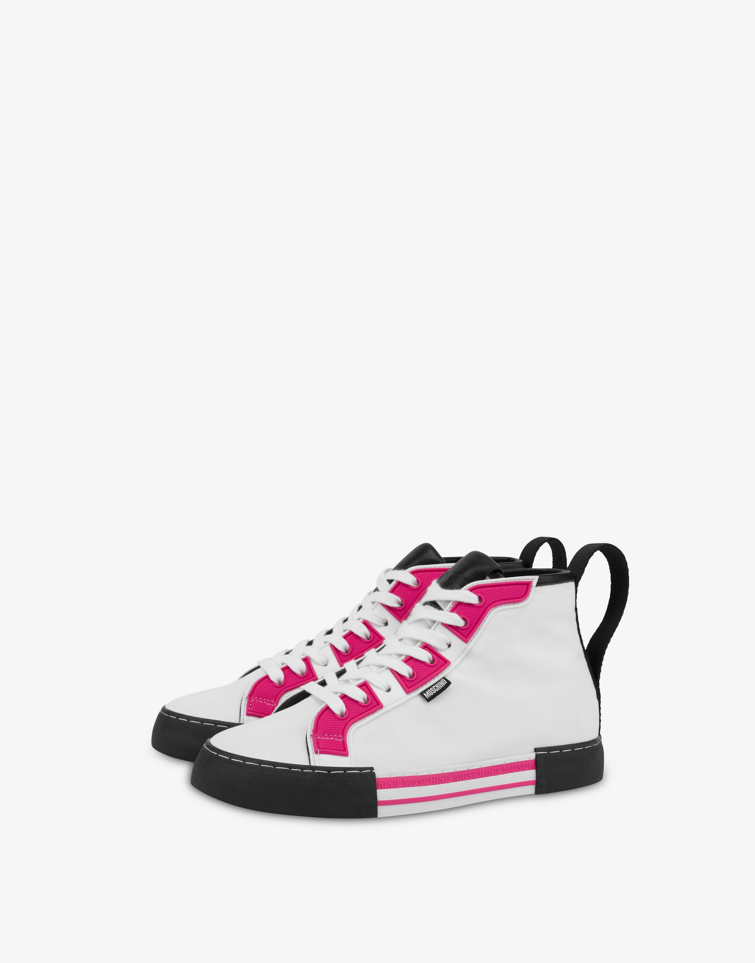 NYLON HIGH-TOP SNEAKERS - 1
