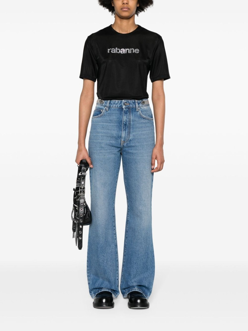 rabanne Signature high-rise straight-leg jeans outlook