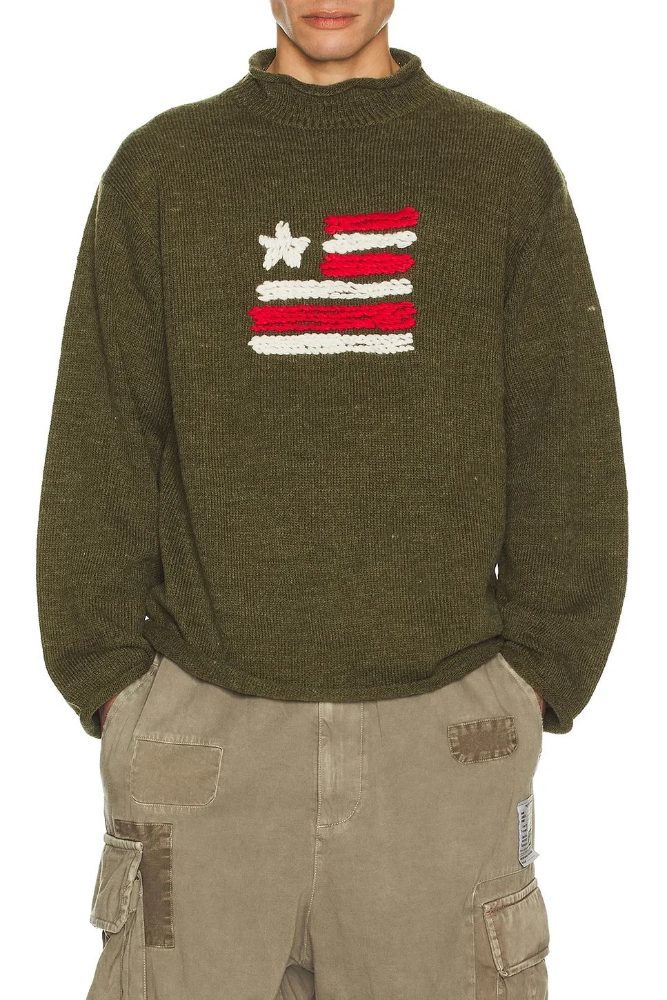 Knitted Roll Neck Sweater - 1