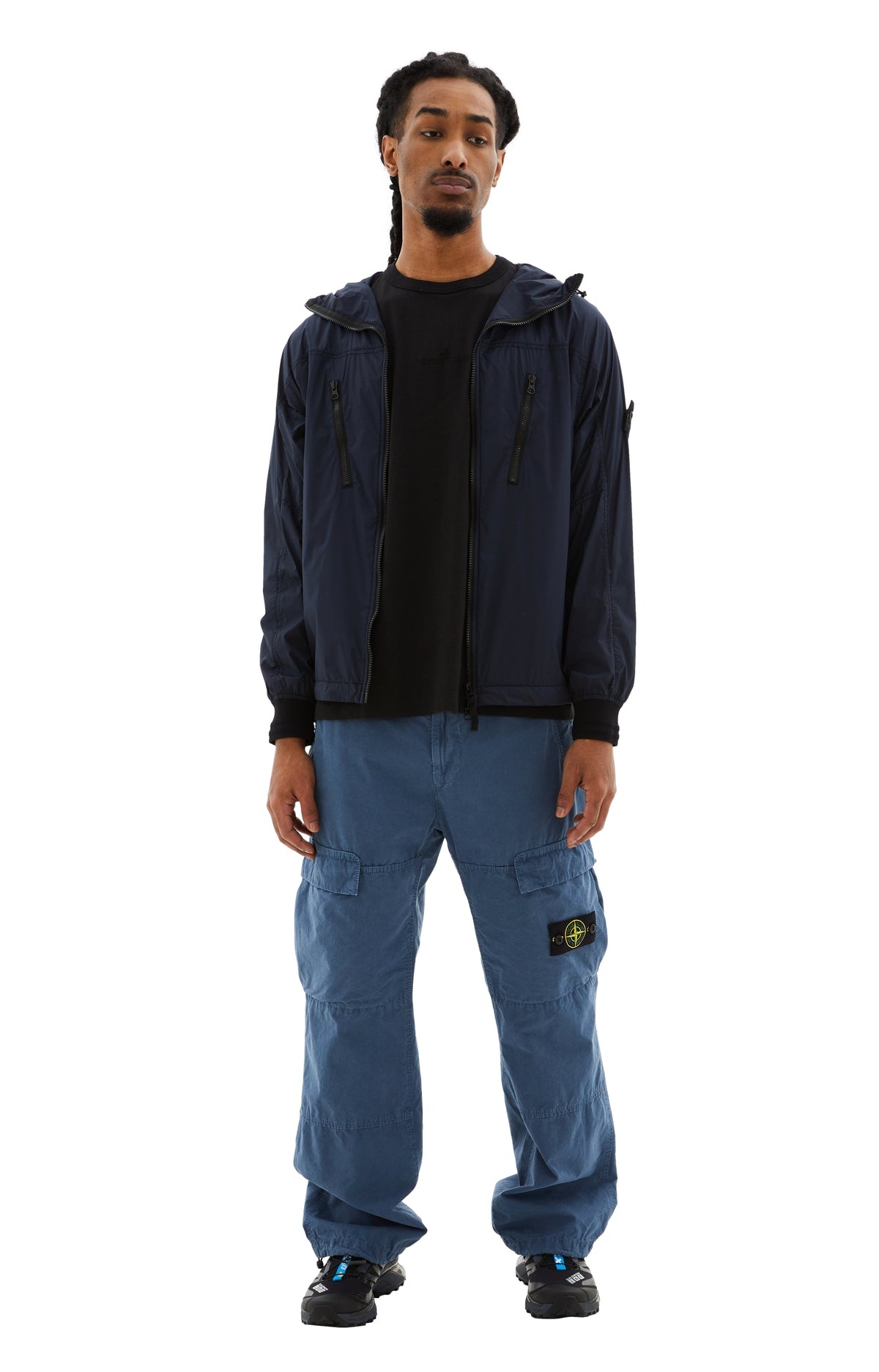 PACKABLE SKIN TOUCH NYLON-TC JACKET (NAVY) - 1