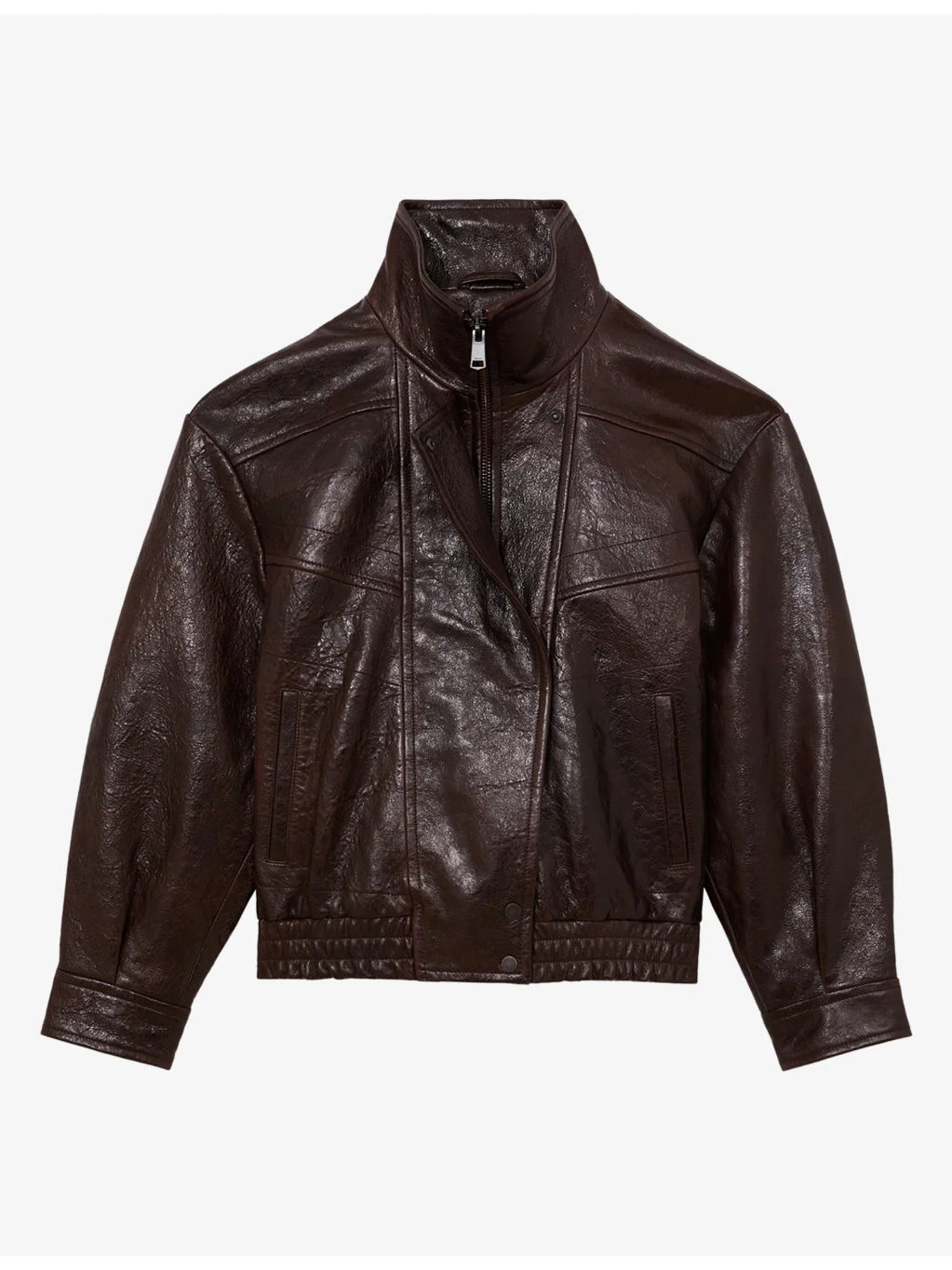 Petra Oversized Leather Jacket - 1