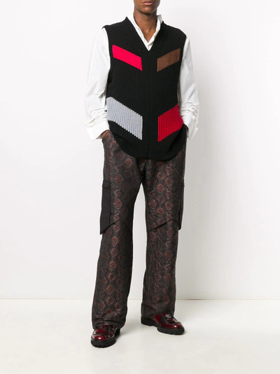 Kiko Kostadinov rib-knit jumper vest outlook