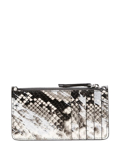 Maison Margiela snake pattern cardholder purse outlook