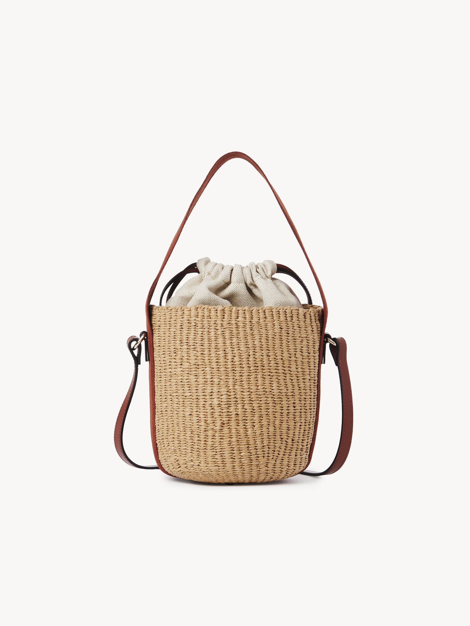 SMALL HORSE MEDAL BASKET IN NATURAL FIBERS - 4