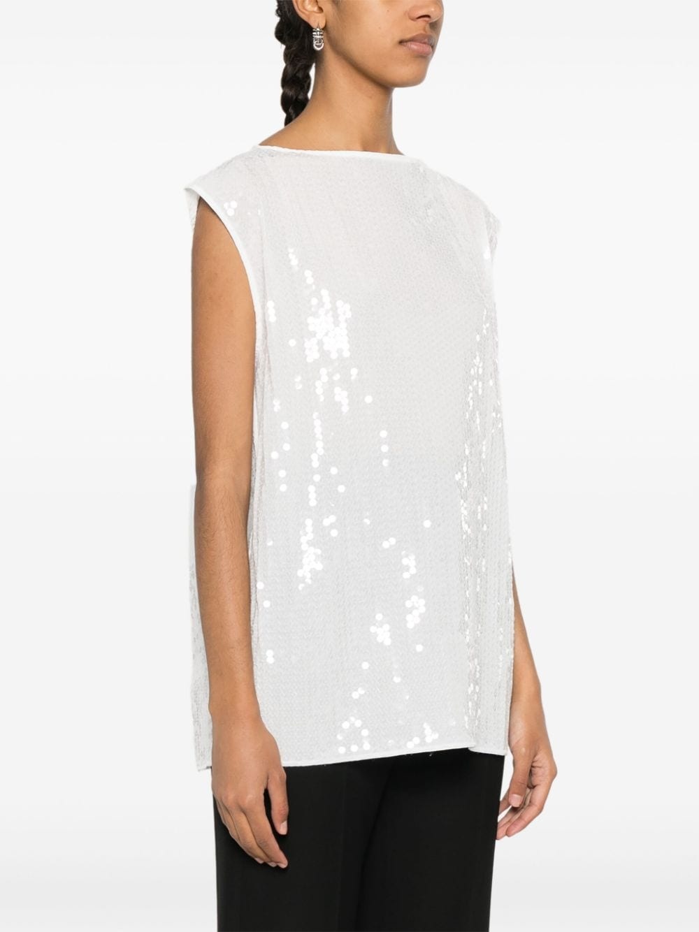 sequin-embellished top - 3